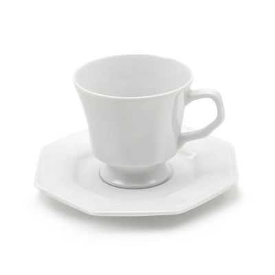 Xicara Chá Com Pires 200ml Prisma Porcelana Schmidt