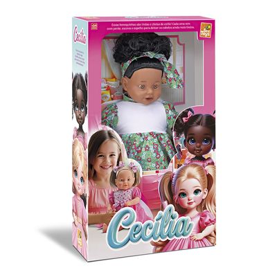 Boneca Cecilia Negra Bee Toys