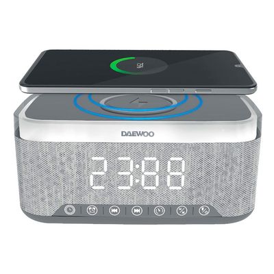 Caixa de Som com Rádio Relógio BT DAEWOO DW300 15W