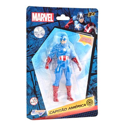 Boneco Marvel Capitão América 9,5cm All Seasons