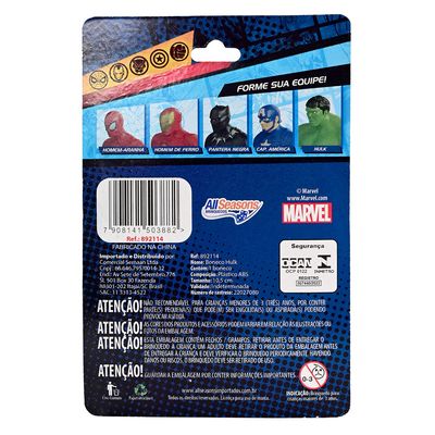 Boneco Marvel Hulk 10,5cm Blister All Seasons