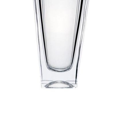 Vaso em cristal ecológico Bohemia Okinawa 12,5x7x25,5cm incolor