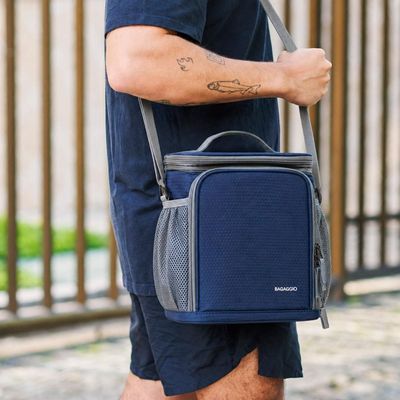 Lancheira Térmica Masculina Colmeia Azul U / Azul