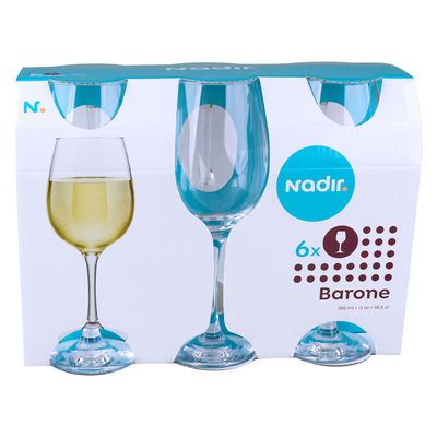 Taça Nadir Barone Vinho 6 Unidades 385ml