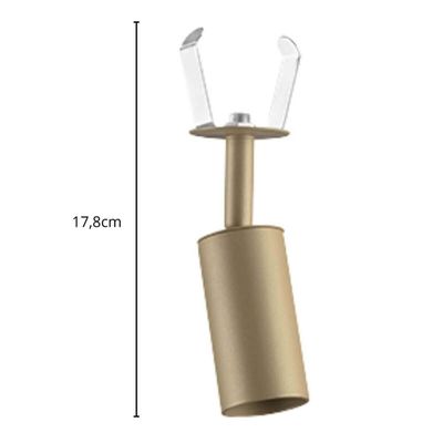 Kit 2 Spots de Embutir Alumínio Iluminação Direcionável Mr11 Bivolt Neo Dital Dourado