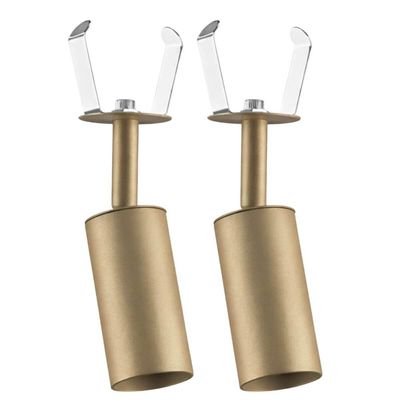 Kit 2 Spots de Embutir Alumínio Iluminação Direcionável Mr11 Bivolt Neo Dital Dourado
