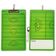 Prancheta Quadro Apagável Dupla Face para Treinador de Lacroose com Marcador e Apagador - Inkdotpot 22,86 Cm × 38,1 Cm / Verde