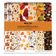 Bloco de 25 Folhas de Papel Texturizado Tema Outono, Lado Único, Papel Cartão Colorido para Scrapbook, DIY e Diário - Inkdotpot 15,24 Cm × 15,24 Cm / Multicolorido
