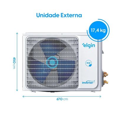 Ar Condicionado 9000 Btus Split Hi Wall Inverter Elgin Eco Iii Quente e Frio 220v