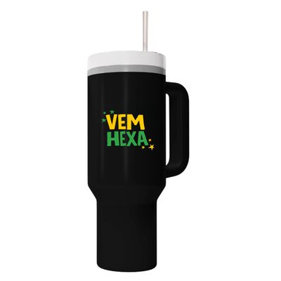 Copo Preto 1200ml - Brasil Vem Hexa