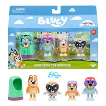 Kit 4 Bonecos Colecionáveis Bluey 6cm - Vovós