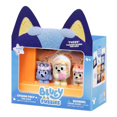 Kit 3 Bonecos Colecionáveis Bluey Fuzzies - A placa