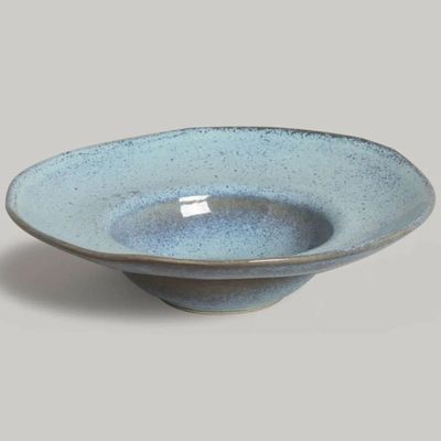 Prato para Massa Orgânico Breeze 25cm Porto Brasil Cerâmica Chapéu Risoto Macarrão Fundo