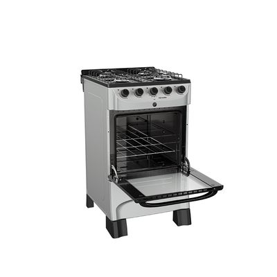 Fogão MFl4BC 4 bocas Mesa Esmaltada Acendimento Automático Mueller TITANIUM / Bivolt