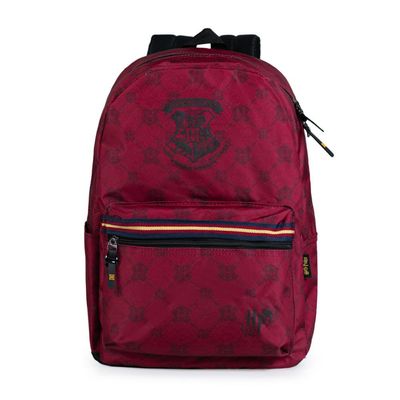 Mochila Escolar Juvenil Harry Potter Brasão Vinho U / Vinho