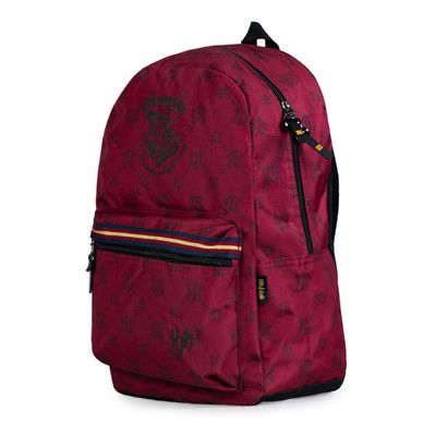 Mochila Escolar Juvenil Harry Potter Brasão Vinho U / Vinho