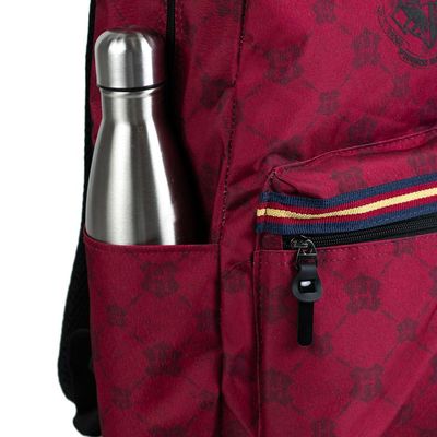 Mochila Escolar Juvenil Harry Potter Brasão Vinho U / Vinho