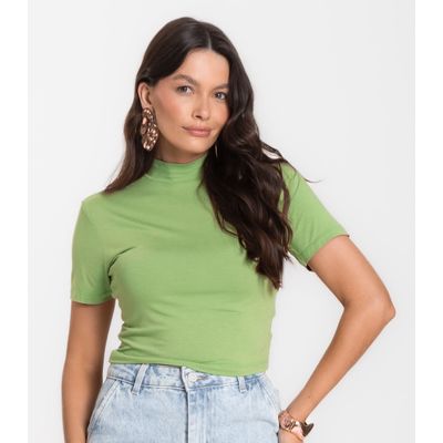 Blusa Cropped Feminina Select Verde GG / Verde