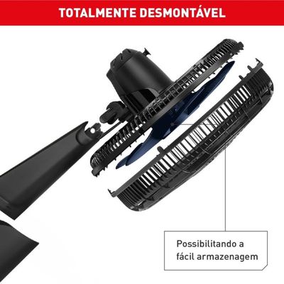 Ventilador de Parede Xtreme 9 VE9P Arno Preto com Azul / 127V