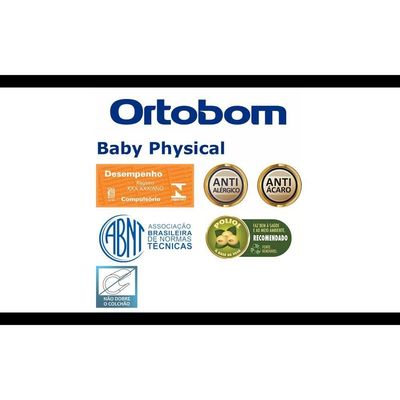 Colchão Baby Physical (60X130X10) Espuma D18 Ortobom