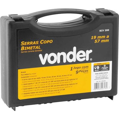 Serra Copo Bimetal Jg C/9 Pcs Scv 200 Vonder