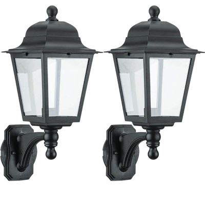 Kit 2 Arandelas Suporte Inferior Luminárias Parede 28x52cm Bivolt E27 Termoplástico Dital