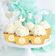 Envoltórios para Cupcakes Sem Fundo para Chá de Bebê, Forros Ajustáveis Tema Abelha, Decorações Menino e Menina, Pacote com 30 - Inkdotpot 20,32 Cm × 3,81 Cm / Branco