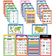 Traceease Pôster Educacional para Ensino Fundamental, Pacote 25 Laminados: Mapas EUA/Mundo, Sistema Solar, Matemática e Mais - Inkdotpot 21,59 Cm × 27,94 Cm / Multicolorido