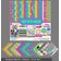 Kit de Papéis Cartão Dupla Face para Scrapbook 30,5 x 30,5 cm Pacote com Folha de Adesivos - 16 Páginas - Rosa, Azul e Verde - Inkdotpot 30,48 Cm × 30,48 Cm / Rosa