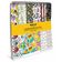 Bloco de 25 Folhas de Papel Scrapbook Textura Verão, Lado Único, Cartão Colorido para Scrapbooking, Fundo Decorativo e Cartões - Inkdotpot 30,48 Cm × 30,48 Cm / Multicolorido