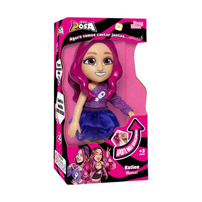 Boneca Katlen Dos Rosas Musical Novabrink