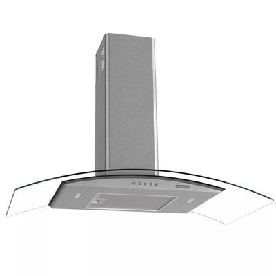Coifa de Parede Nardelli Vidro Curvo Clean 90cm Kromanox 127V