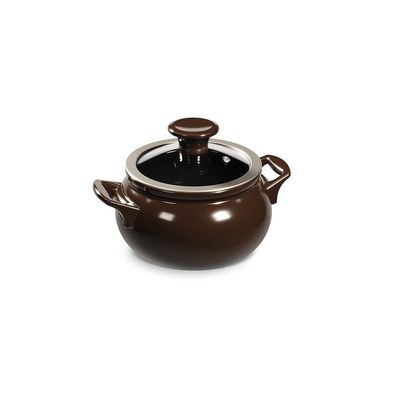 Jogo De Panelas De Cerâmica New Premier Joy 5 Peças Chocolate Ceraflame