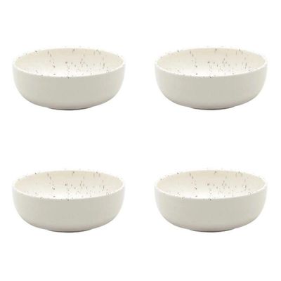 Conjunto De Tigela 04 Peças Flat Chuvisco 600 Ml Oxford