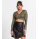 Blusa Feminina Em Ribana Canelada Lurex Rovitex Verde GG / Verde
