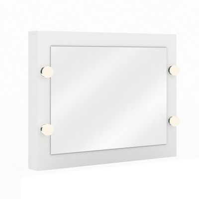 Painel Com Espelho Para Penteadeira Cr35019 Branco