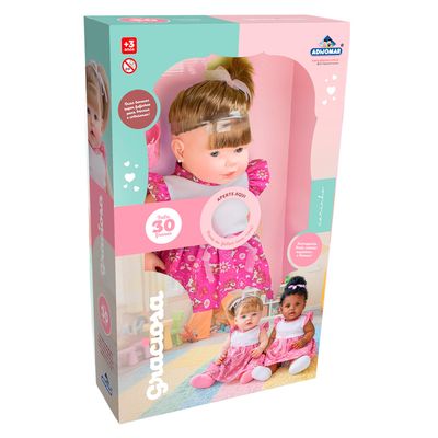 Boneca Graciosa Loira com Som Adijomar
