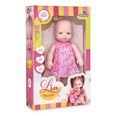 Boneca Lia Passeio Loira Adijomar