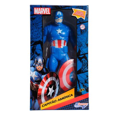 Boneco Marvel Capitão América 22cm All Seasons