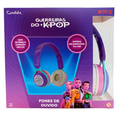 Fone de Ouvido com Bluetooth Guerreiras do K-Pop Candide