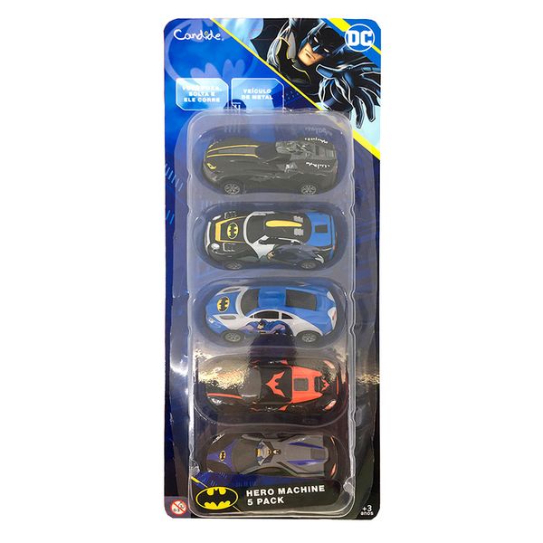 Mini Carros Batman Com 5 Candide