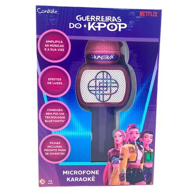 Microfone Musical Guerreiras do K-POP Com Bluetooth e Bateria recarregável Candide