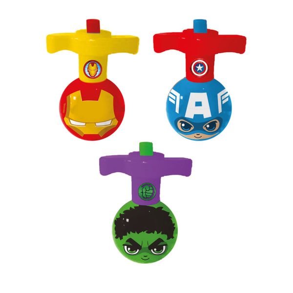 Pião Com Luz Avengers Etitoys