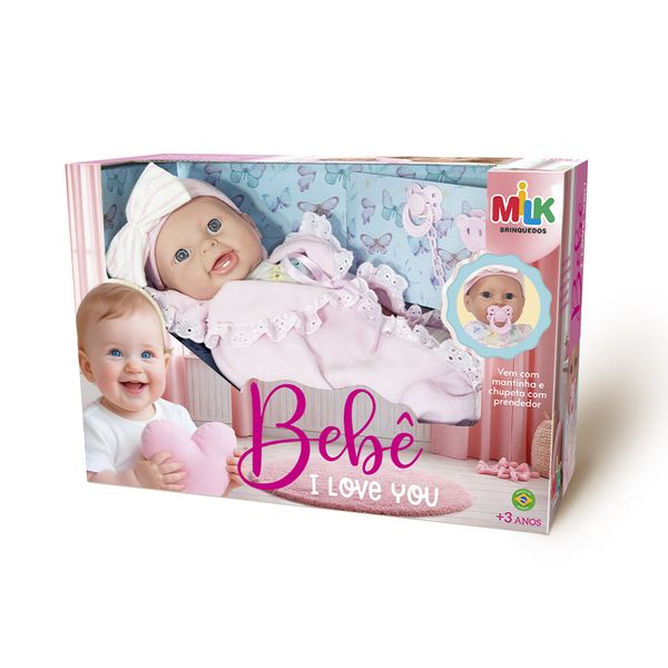 Boneca Bebe I Love You Milk