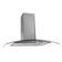 Coifa de Parede Nardelli Vidro Curvo Duto Slim 90cm Inox 220V