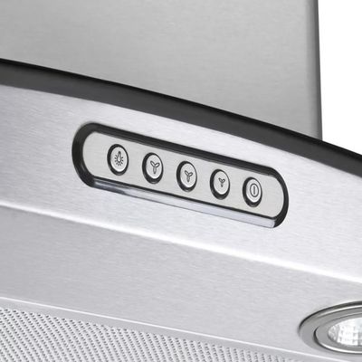 Coifa de Parede Nardelli Vidro Curvo Duto Slim 90cm Inox 127V