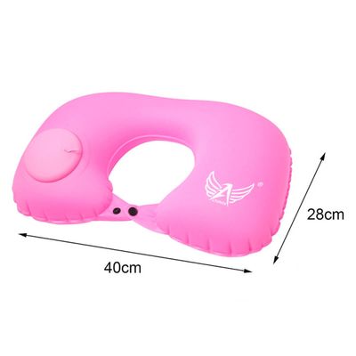 Almofada Encosto de Pescoço Inflável [Rosa]