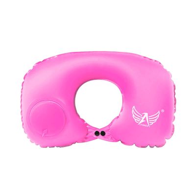 Almofada Encosto de Pescoço Inflável [Rosa]