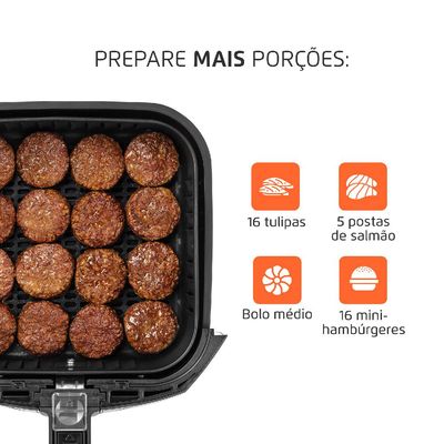 Fritadeira Elétrica Air Fryer 4L Mondial AFN40BI Preta 220V 220V