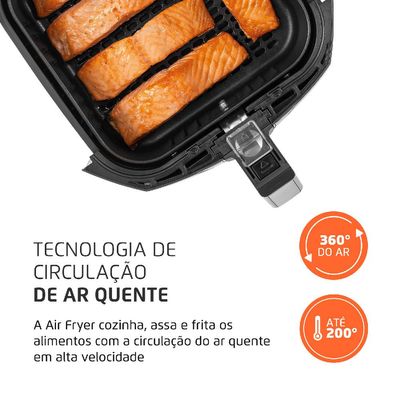 Fritadeira Elétrica Air Fryer 4L Mondial AFN40BI Preta 220V 220V